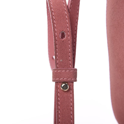 Mansur Gavriel Suede Mini Mini Bucket Bag Blush 13 of 15