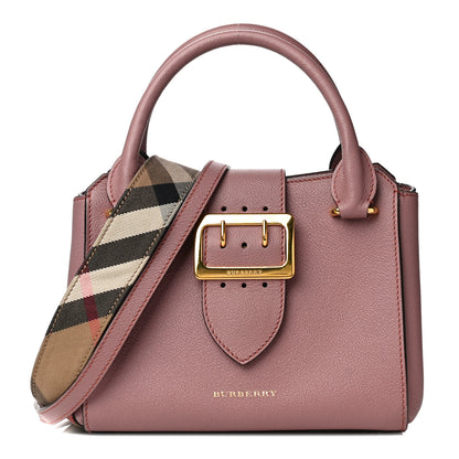 Burberry Soft Grain Calfskin Small Buckle Tote Dusty Pink 1 of 16