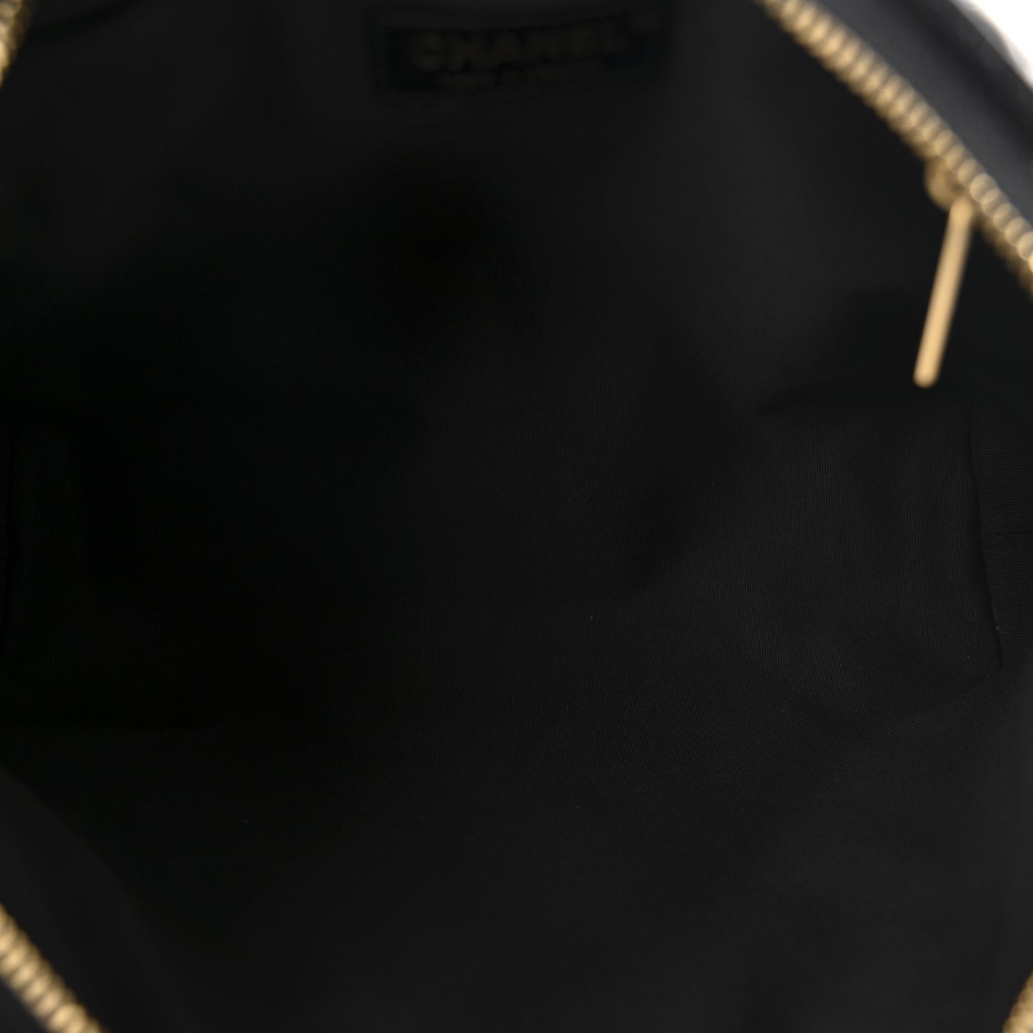 Shiny Crumpled Lambskin Quilted Medium CC Funky Town Hobo Black