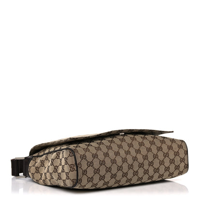 Gucci Monogram Small Flap Messenger Bag Beige Dark Brown 4 of 21