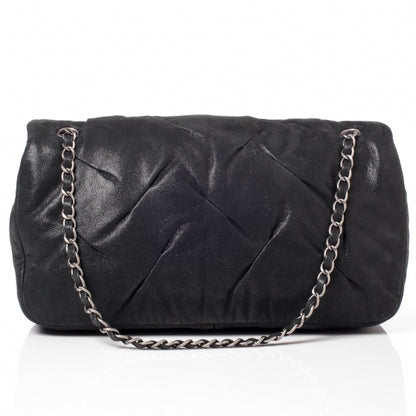 Chanel Iridescent Calfskin Glint Flap Black 4 of 10