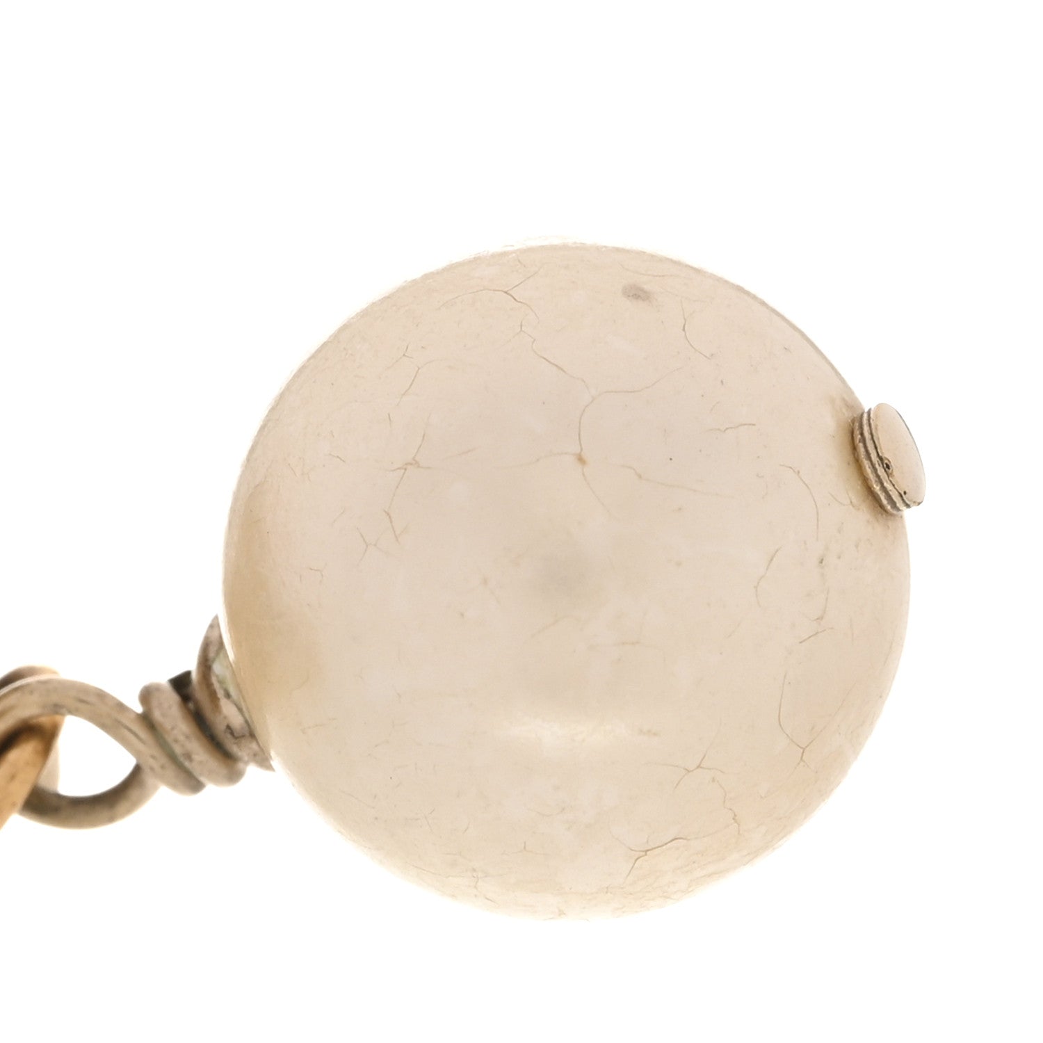 Chanel Pearl CC Drop Clip On Earrings Gold 6 of 6