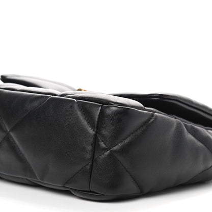 Chanel Goatskin Quilted Medium Chanel 19 Flap Black 9 of 9