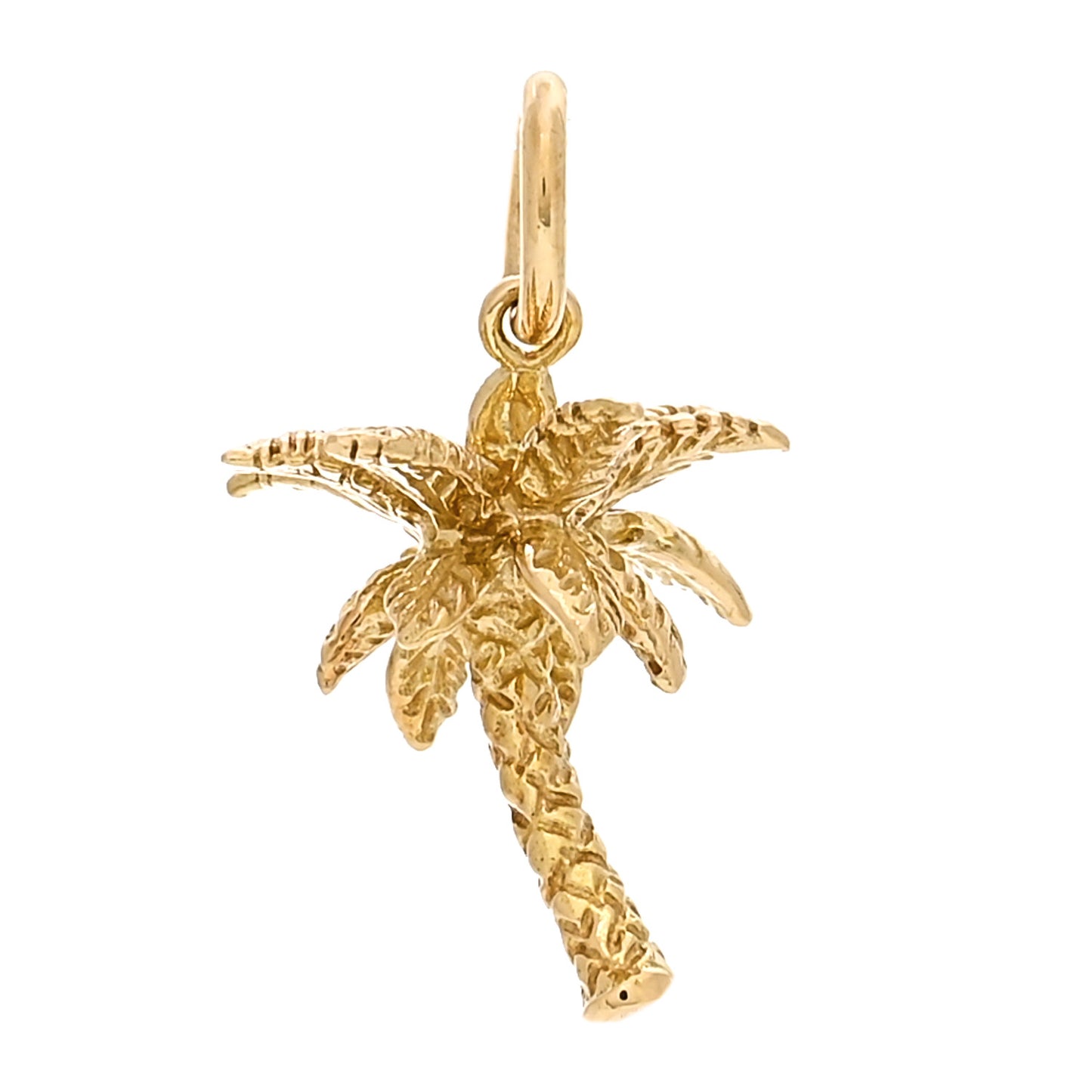 18K Yellow Gold Palm Tree Charm