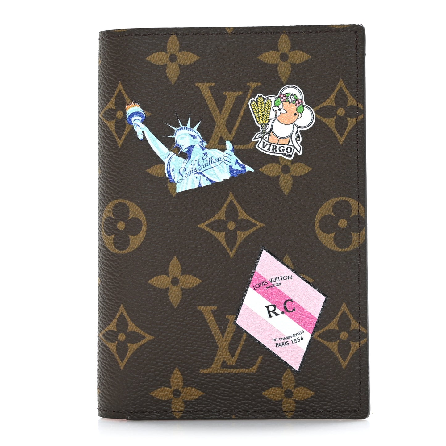 Monogram My LV World Tour Passport Cover Rose Ballerine