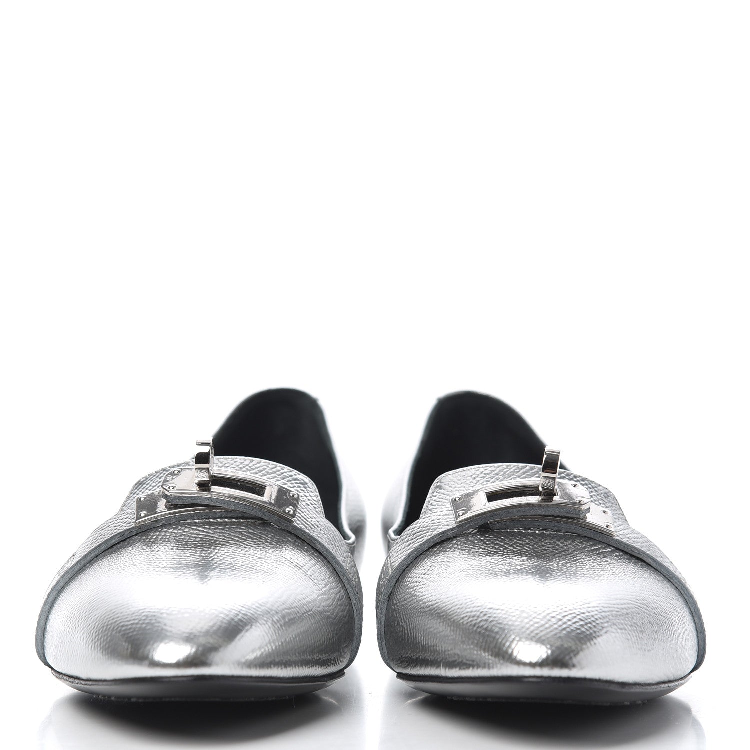 Hermes Epsom Pegase Ballerina Flats 36.5 Metalisse 2 of 13