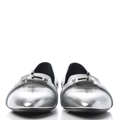 Hermes Epsom Pegase Ballerina Flats 36.5 Metalisse 2 of 13