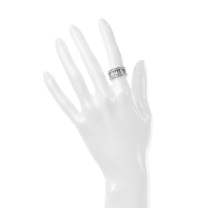 Tiffany 18K White Gold Diamond Atlas Open Ring 49 4.75 2 of 6