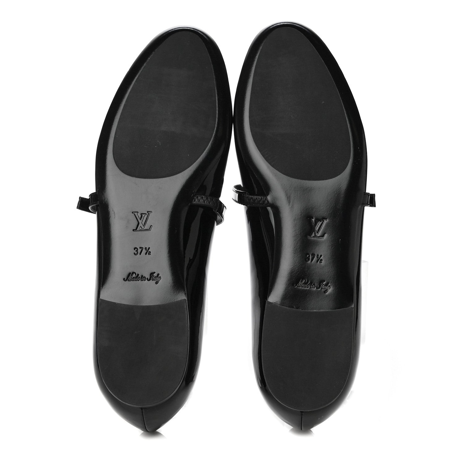 Louis Vuitton Patent Uniformes Ballet Flats 37.5 Black 7 of 8