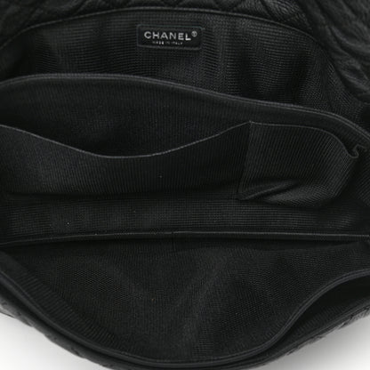 Chanel Calfskin Quilted XXL Travel Flap Bag Black 5 of 10