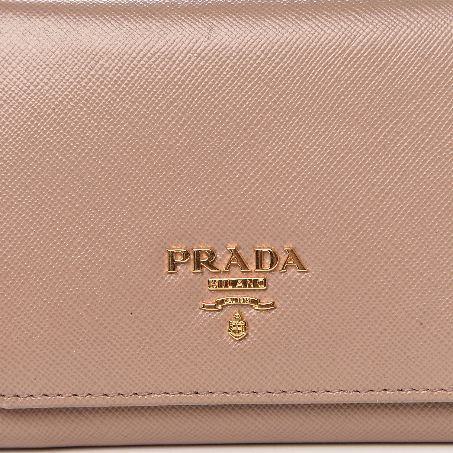 Prada Saffiano Metal Tri-Fold Wallet Cammeo 7 of 10