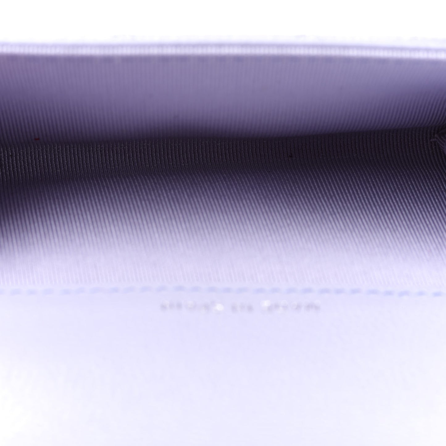 Caviar Quilted Flap Card Holder Wallet Light Purple