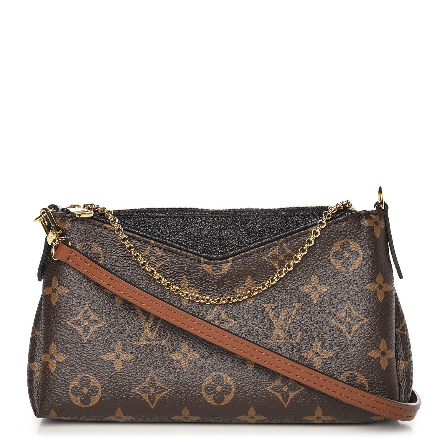 Louis Vuitton Monogram Pallas Clutch Black 1 of 7
