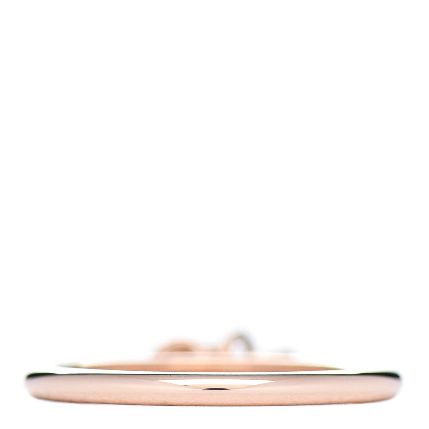 Hermes 18K Rose Gold PM Kelly Clochette Ring 51 5.75 3 of 5