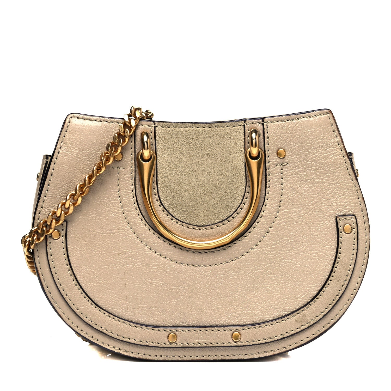 Chloe Calfskin Suede Mini Pixie Signature Belt Bag Abstract White 1 of 8