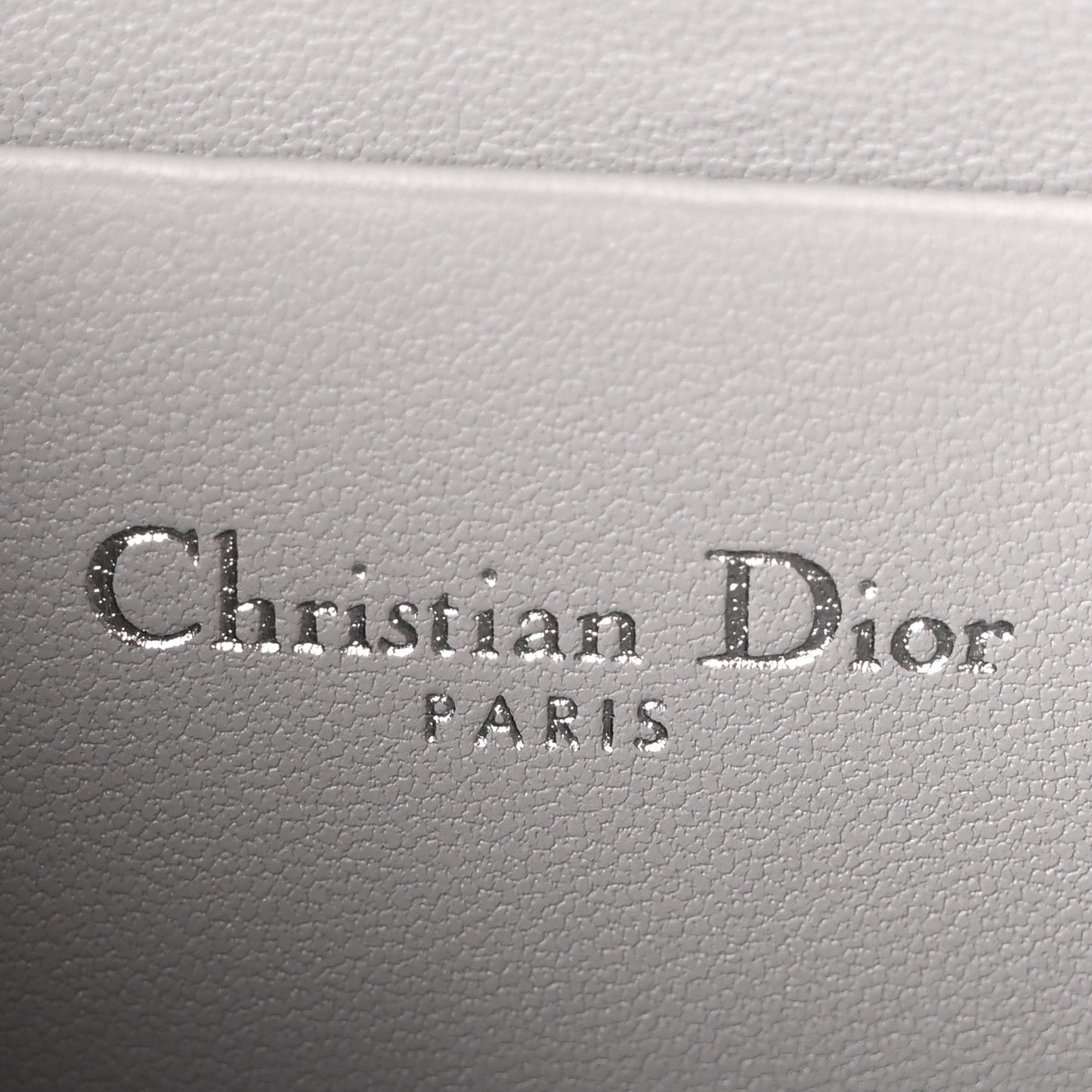 Iridescent Metallic Lambskin Cannage Mini My Dior Bag Silver