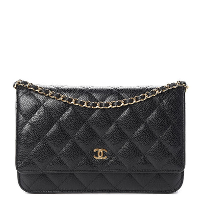 Chanel Caviar Quilted Wallet On Chain WOC Black 1 of 11