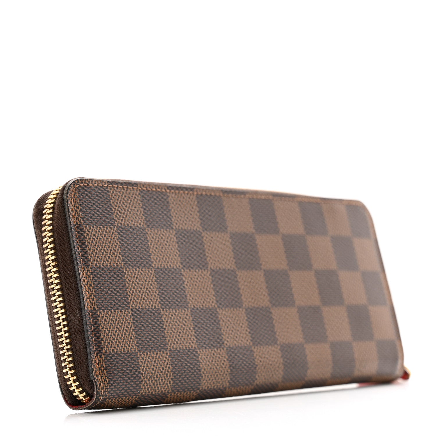 Louis Vuitton Damier Ebene Clemence Wallet Cherry 3 of 10