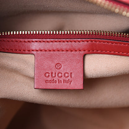 Gucci Guccissima Signature Boston Hibiscus Red 5 of 9