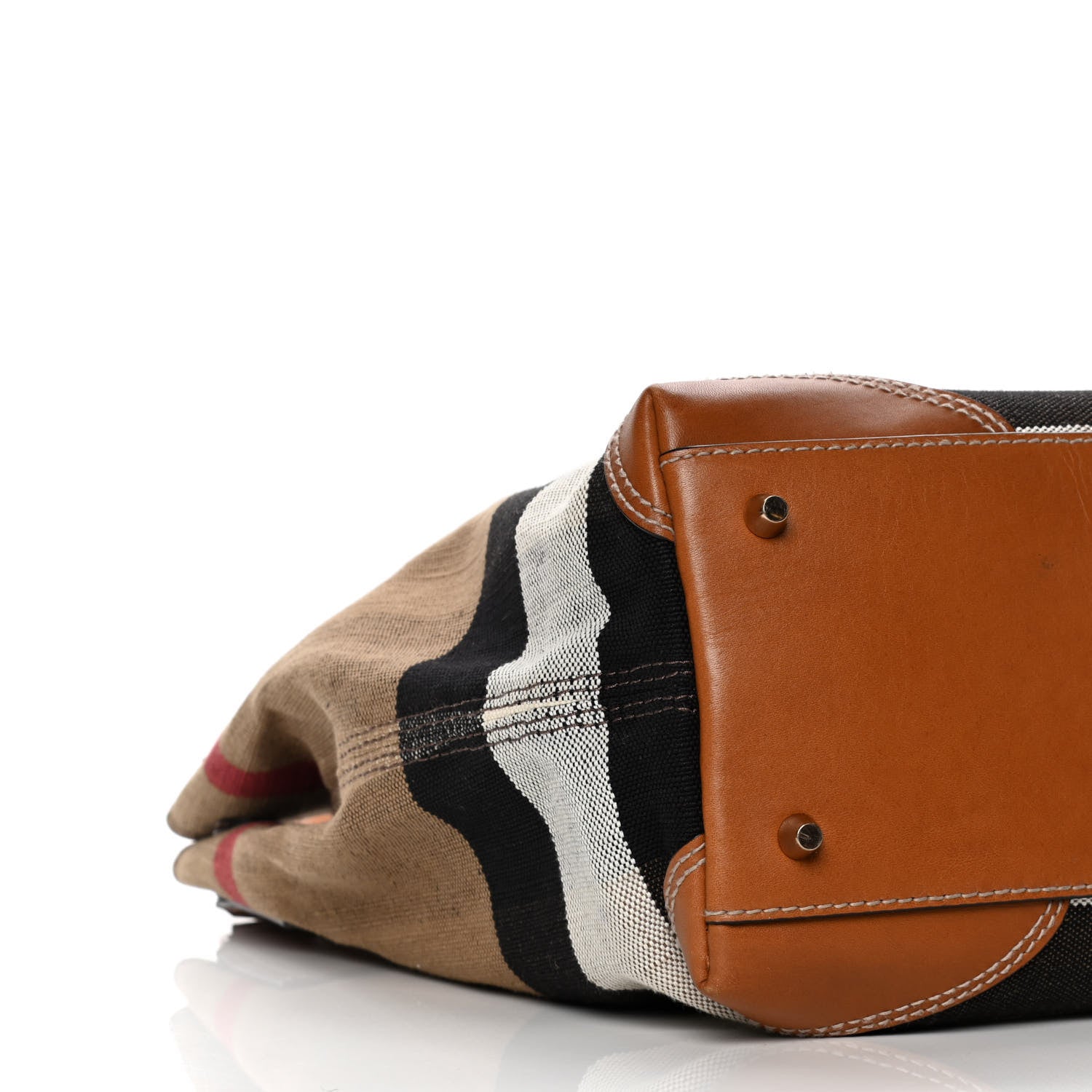 Burberry Canvas Mega Check Medium Maidstone Saddle Brown 7 of 10