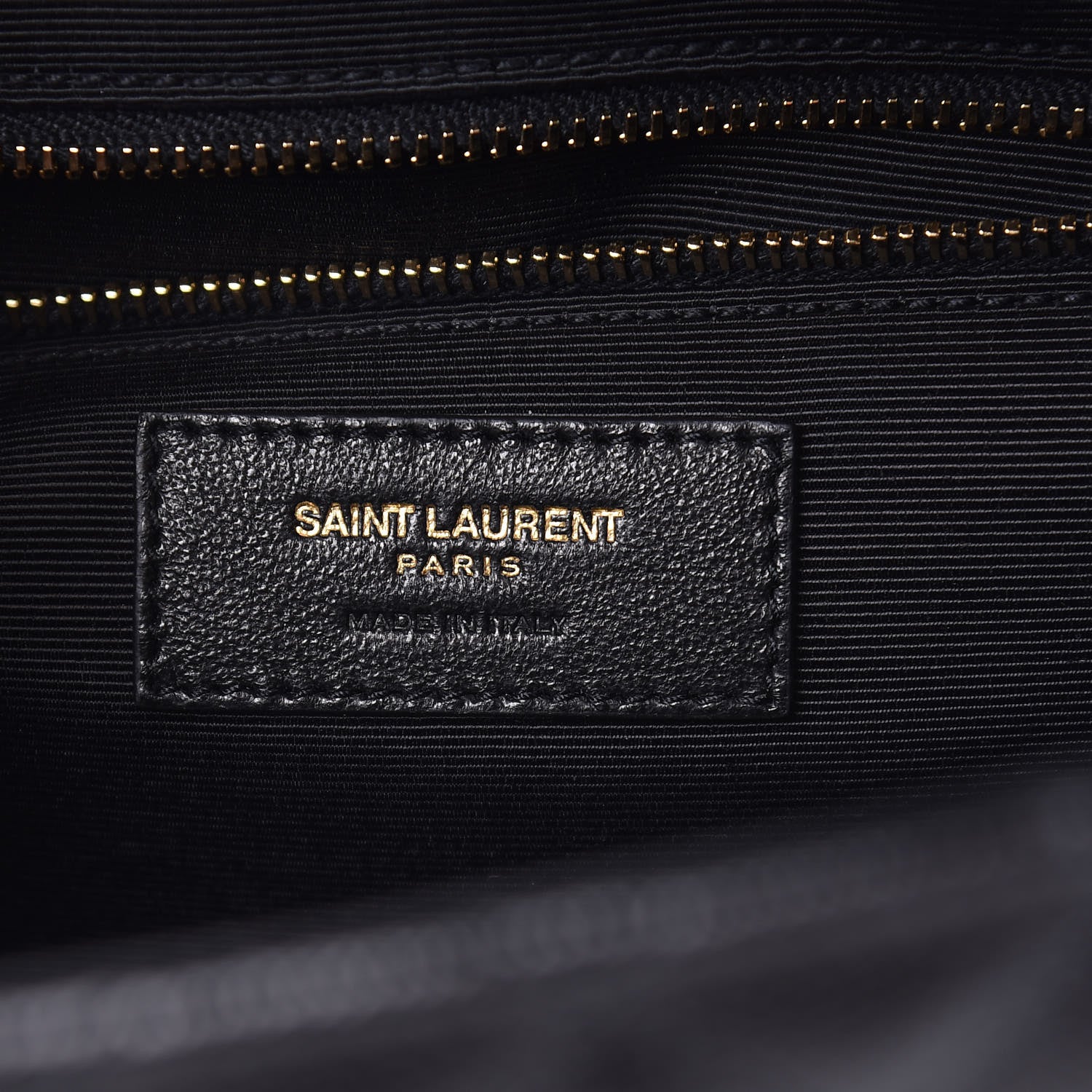 Saint Laurent Grain De Poudre Textured Mixed Matelasse Large Triquilt Monogram Satchel Black 6 of 9