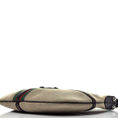 Gucci Canvas Web GG Reins Hobo Brown 9 of 9
