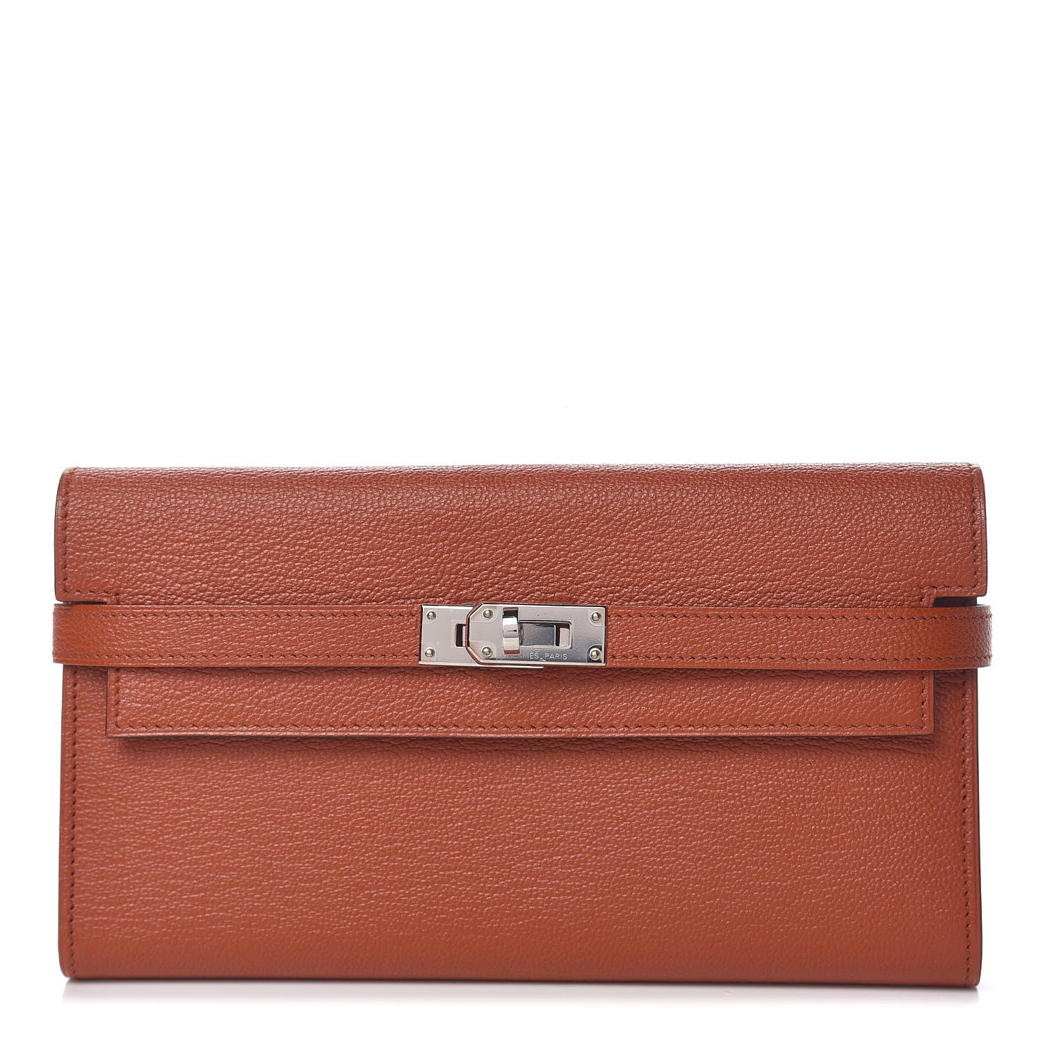 Hermes Chevre Mysore Kelly Longue Wallet Cuivre 1 of 9