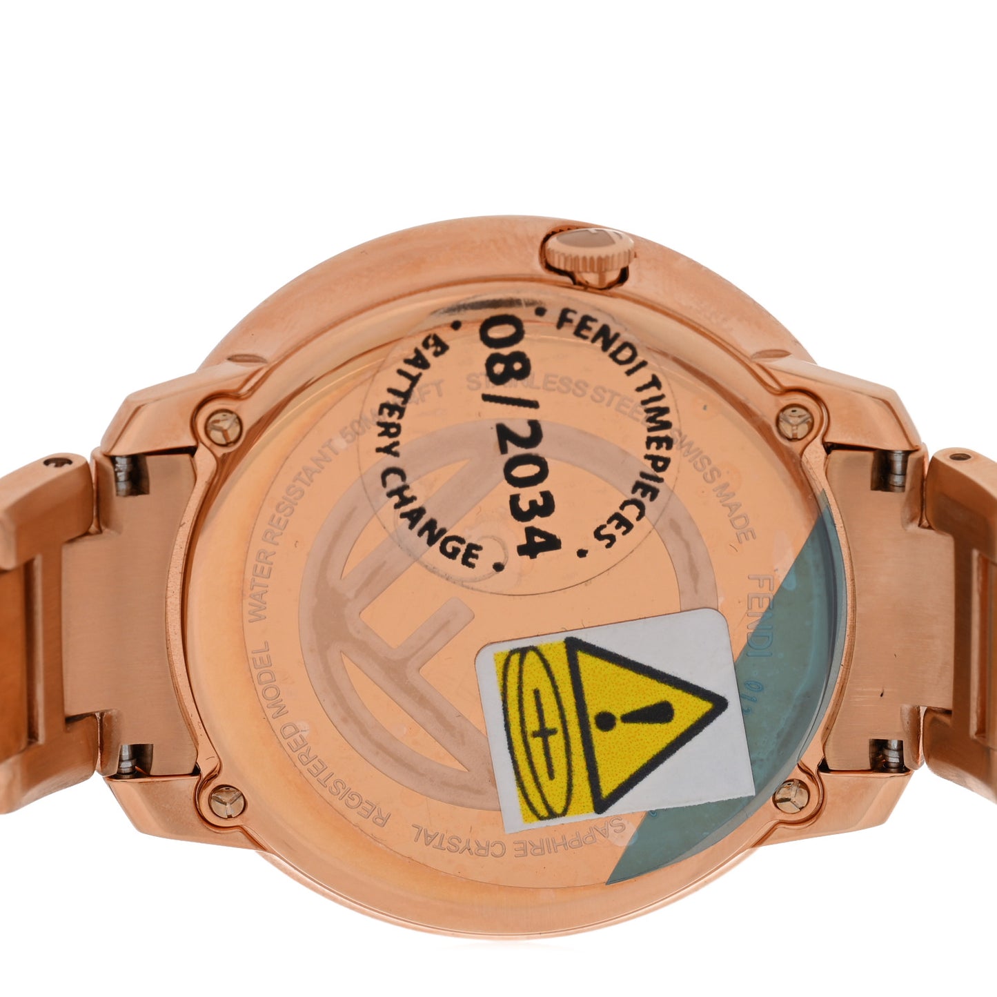 Stainless Steel 36mm Run Away Quartz Watch Gold
