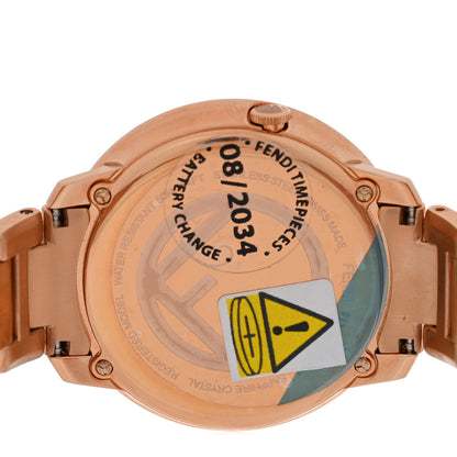 Fendi Stainless Steel 36mm Run Away Quartz Watch Gold 4 of 5