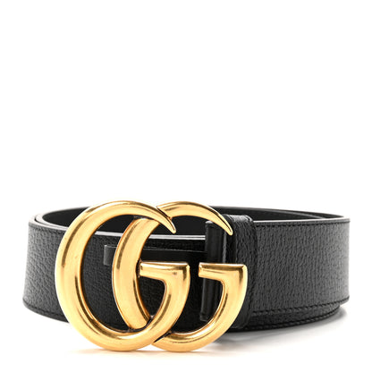 Gucci Textured Calfskin Double G 40mm Belt 85 34 Black 1 of 6