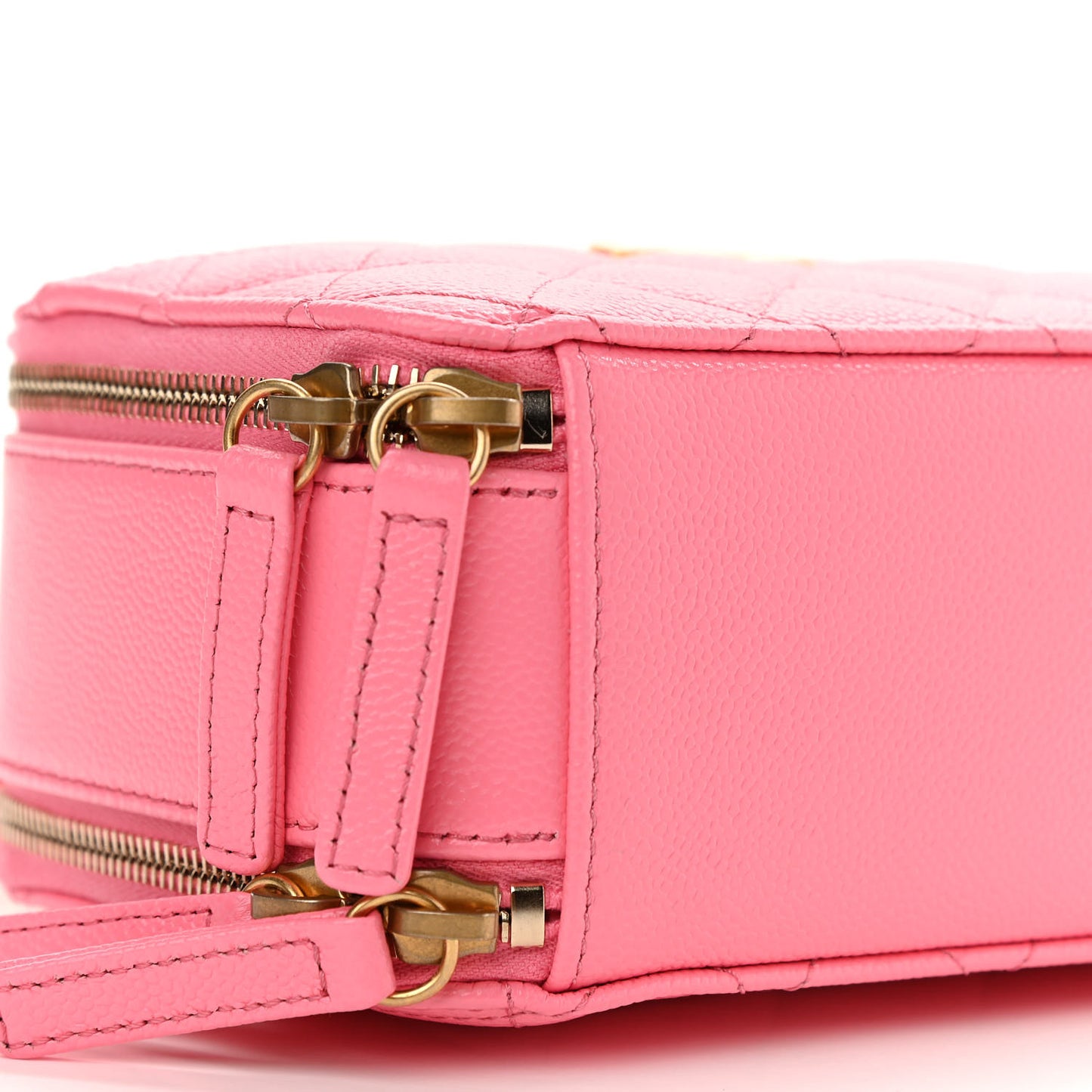 Caviar Quilted Pick Me Up Mini Vanity Case Pink
