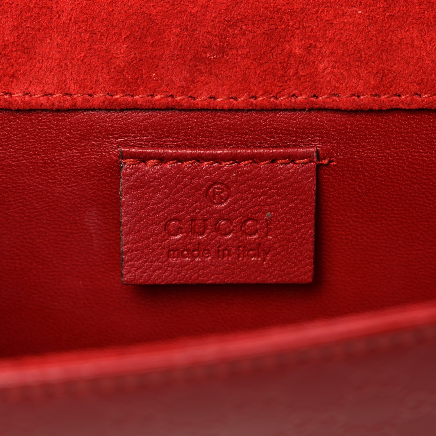 Gucci Patent Microguccissima Small Broadway Clutch Red 6 of 7