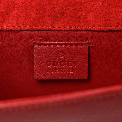 Gucci Patent Microguccissima Small Broadway Clutch Red 6 of 7