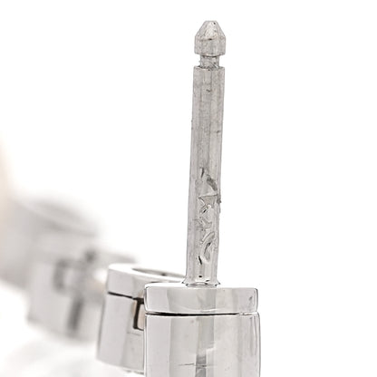 Chanel 18K White Gold Diamond Pearl Drop Earrings 5 of 5