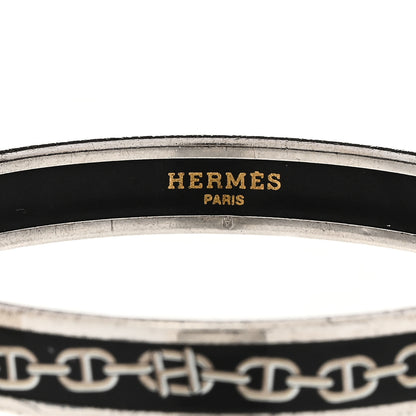 Hermes Enamel Narrow Printed Chaine D'Ancre Bracelet 65 4 of 6