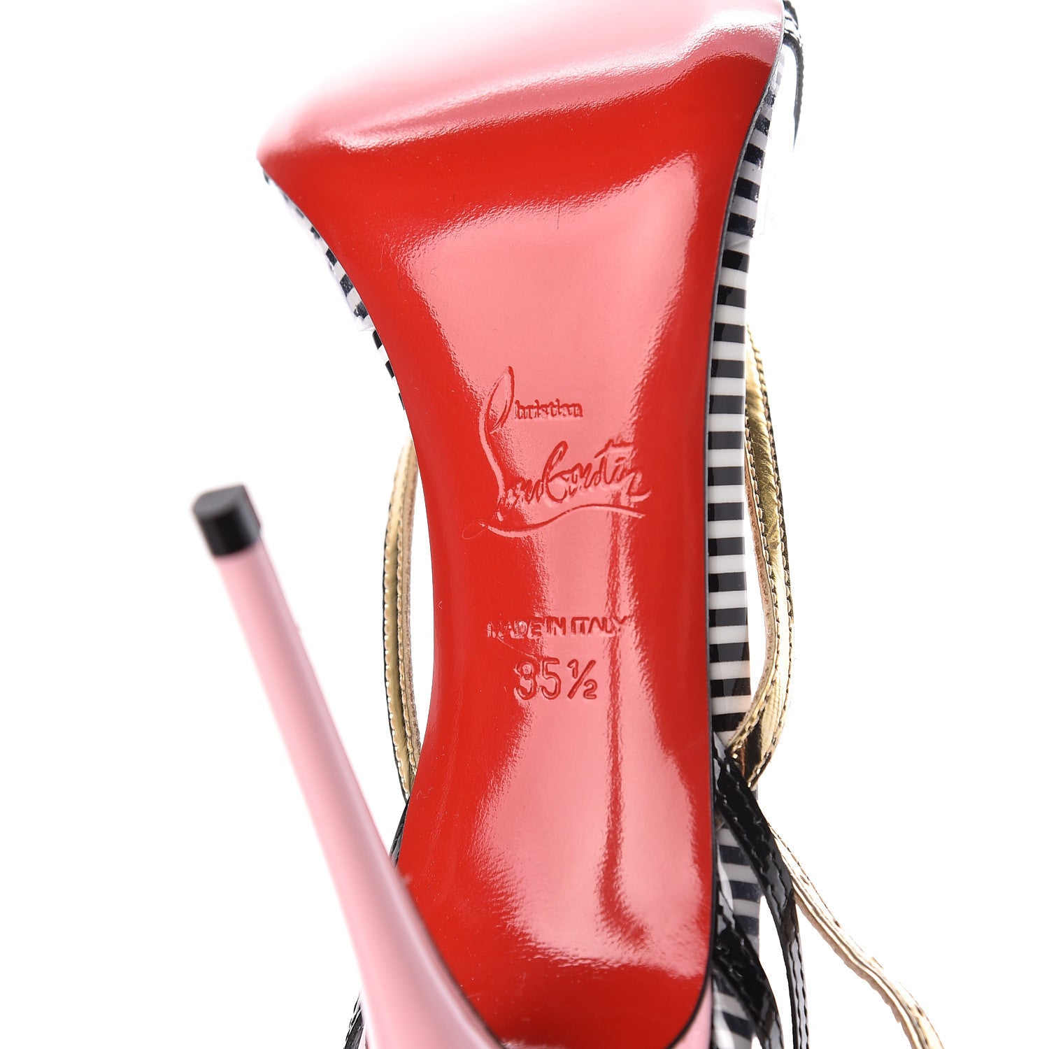 Christian Louboutin Patent PVC Specchio Deck 100 Pumps 36.5 and 35.5 Version Multi 6 of 10