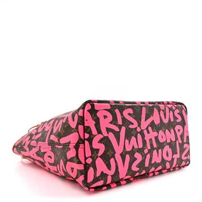 Louis Vuitton Monogram Graffiti Neverfull GM Fuchsia 4 of 16
