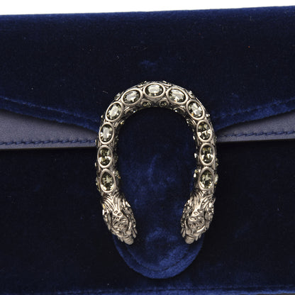 Gucci Velvet Super Mini Dionysus Shoulder Bag Cobalt 9 of 10