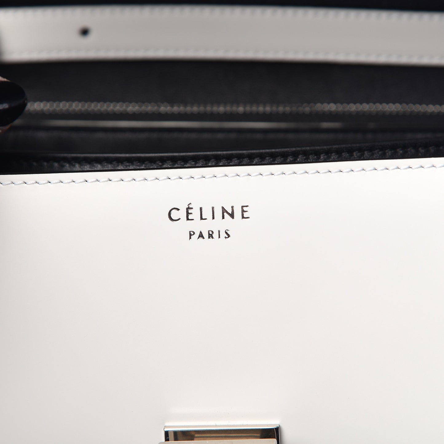 Spazzolato Calfskin Medium Classic Box Flap Bag Optic White