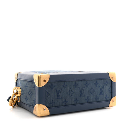 Louis Vuitton Denim Monogram Soft Trunk Navy 4 of 9