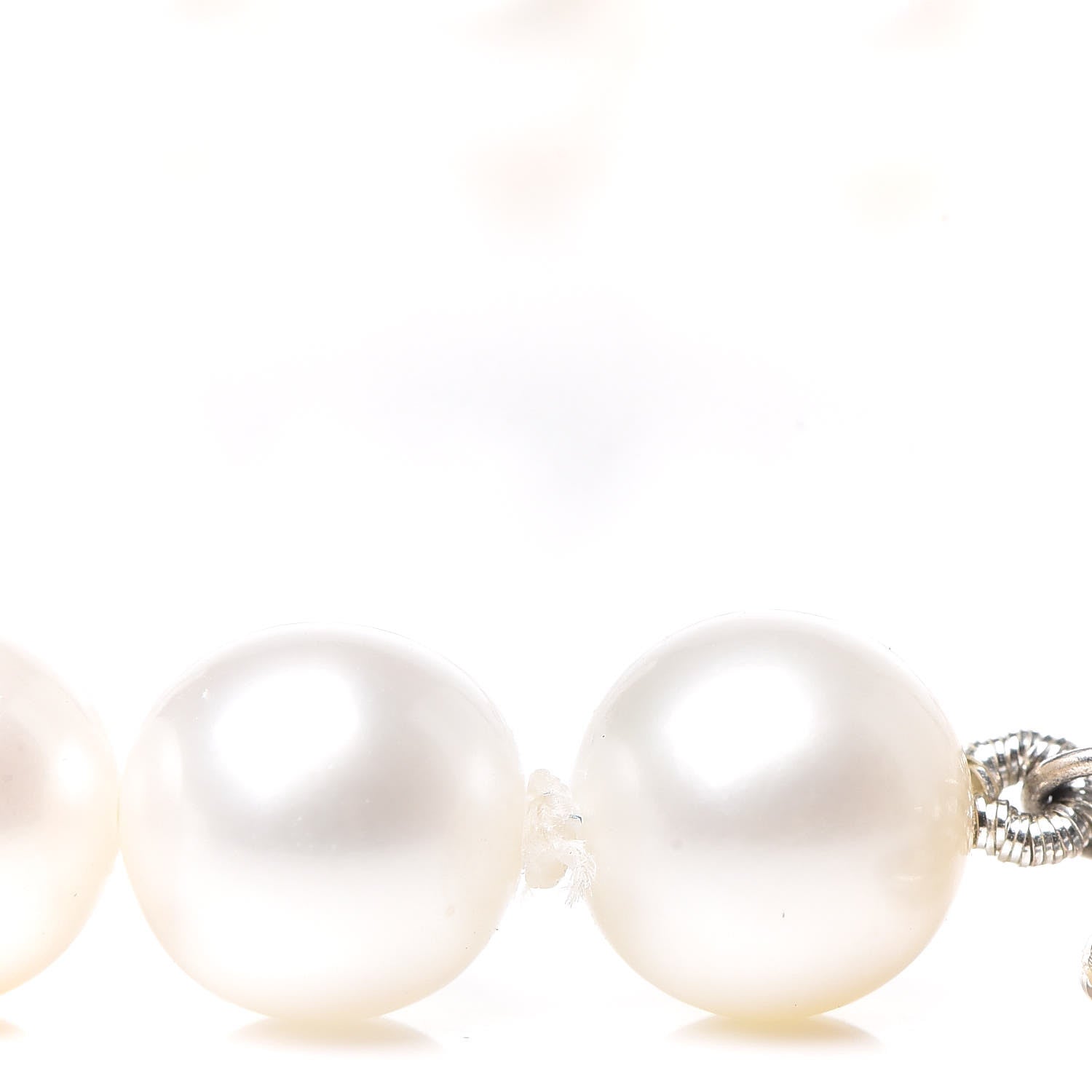 Tiffany Sterling Silver Freshwater Pearl 6-7mm Ziegfeld Necklace 6 of 8