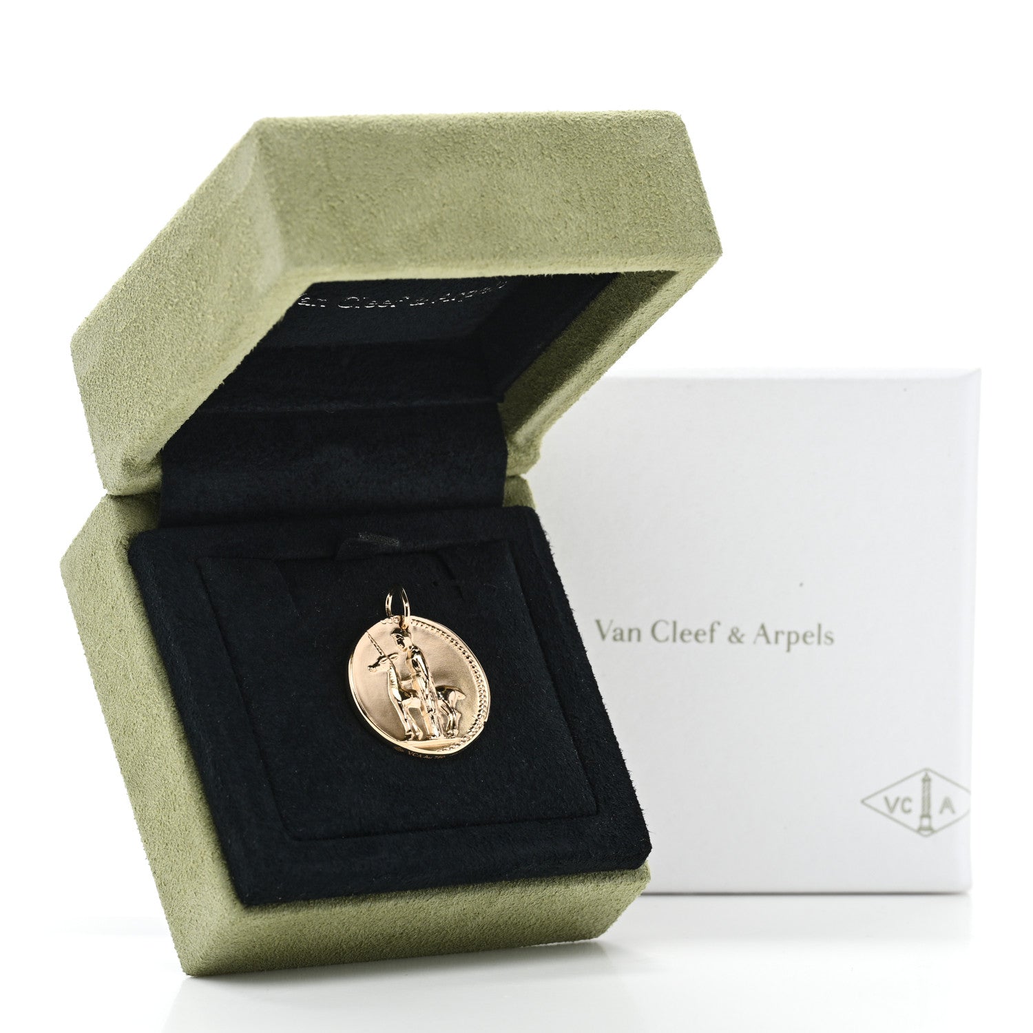 Van Cleef & Arpels 18K Yellow Gold Zodiac Virgo Pendant 5 of 5