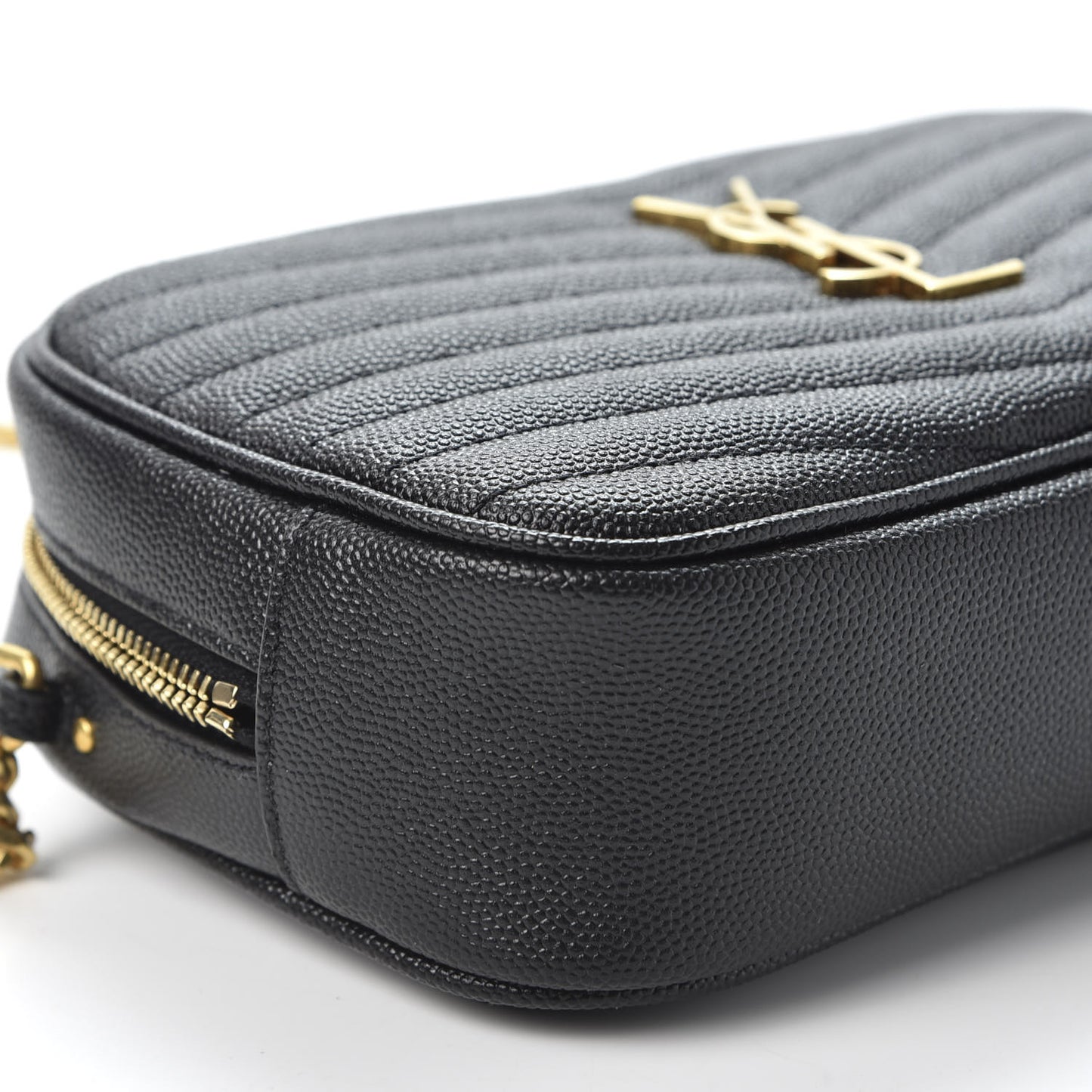 Grain De Poudre Matelasse Monogram Mini Lou Camera Bag Black