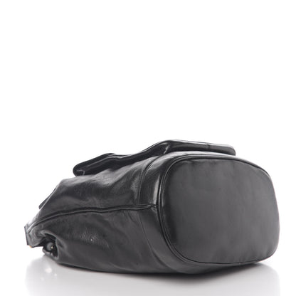 Chanel Lambskin CC Drawstring Shoulder Bag Black 3 of 9