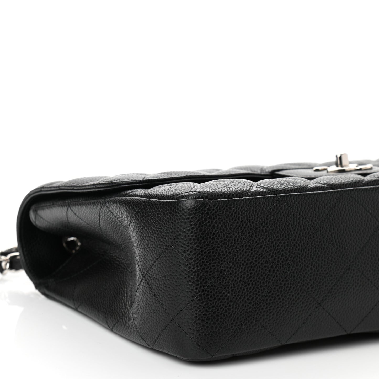 Caviar Quilted Jumbo Single Flap Black