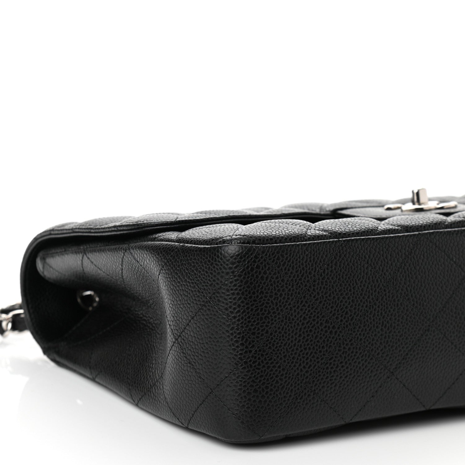 Chanel Caviar Quilted Jumbo Single Flap Black 9 of 11