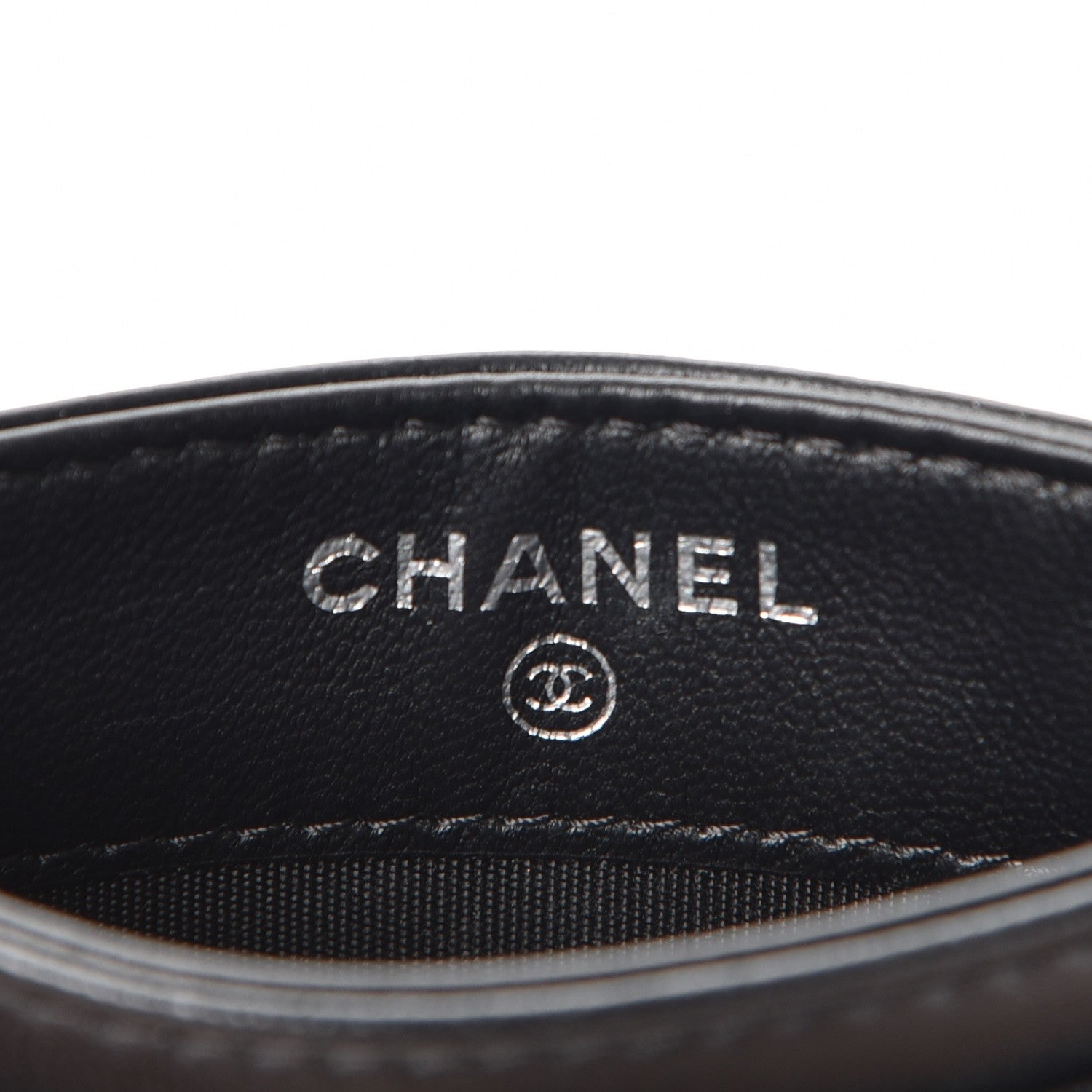 Chanel Lambskin Quilted CC Crossing Card Holder Black 6 of 9
