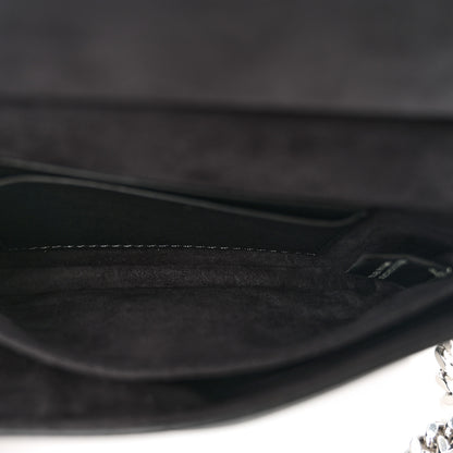 Fendi Vitello Dolce Crystal Flowerland Bi-Color Micro Double Baguette Verde Prato Black 6 of 10