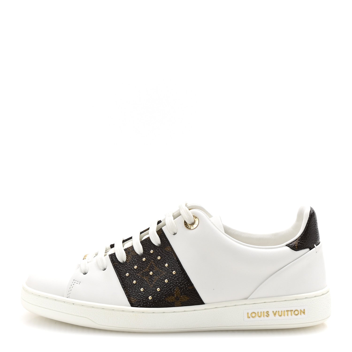 Louis Vuitton Monogram Stud Front Row Sneaker 37 White 1 of 10
