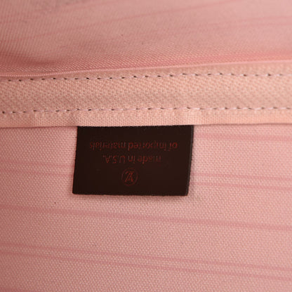 Louis Vuitton Damier Ebene Neo Neverfull MM Rose Ballerine 6 of 8